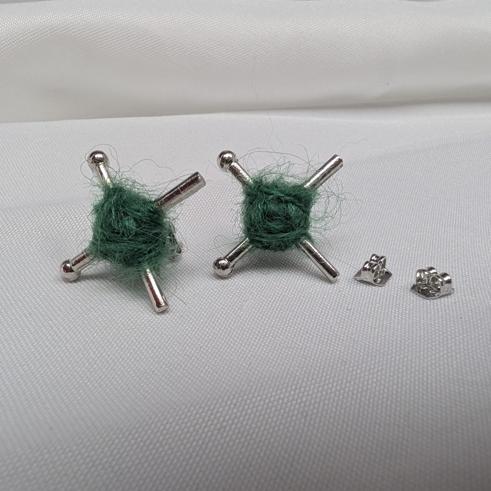 Knitting Themed Earrings